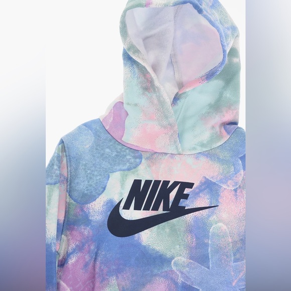 NIKE KIDS TIE-DYE EFFECT HOODIE AND JOGGERS SET - Size 6 Girls Sweatsuit - VGUC - Picture 3 of 16
